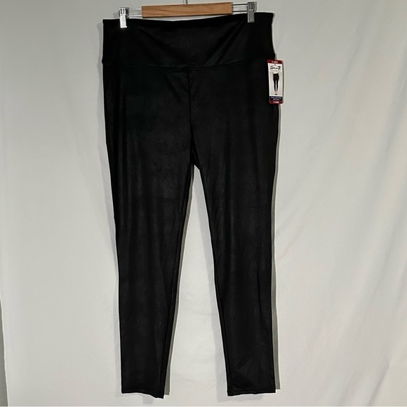 Nwt Seven7 Leather Look Leggings, Black, Size XL - Picture 1 of 6